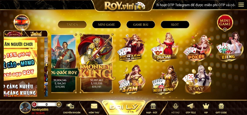 Đôi nét về cổng game Roy Vin