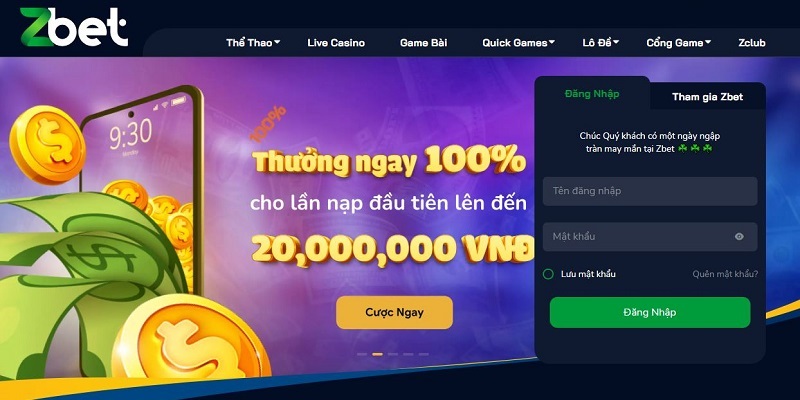 Đôi nét về trang cá cược Zbet