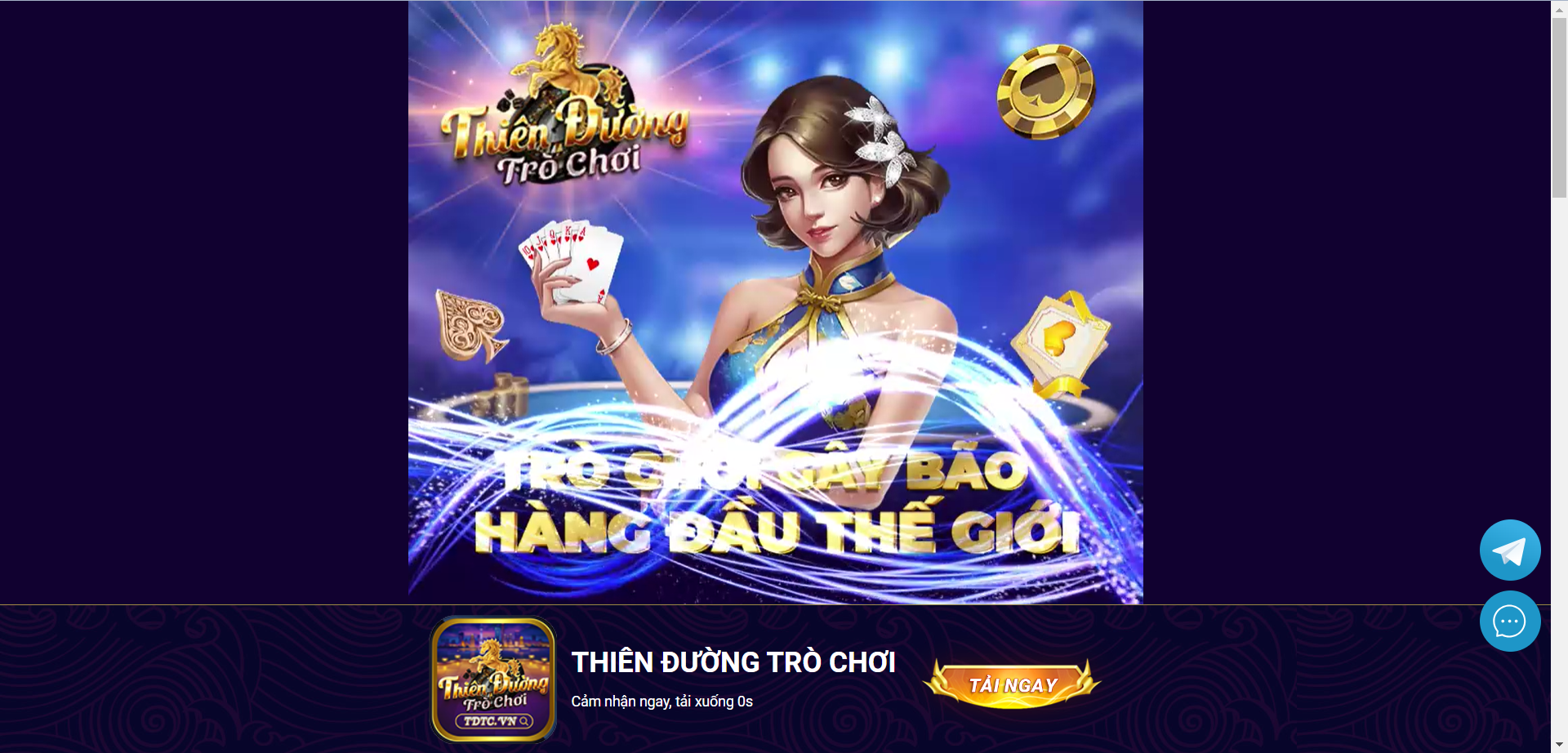 TDTC là cổng game đi đầu trong lĩnh vực cá cược trực tuyến tại Việt Nam. 