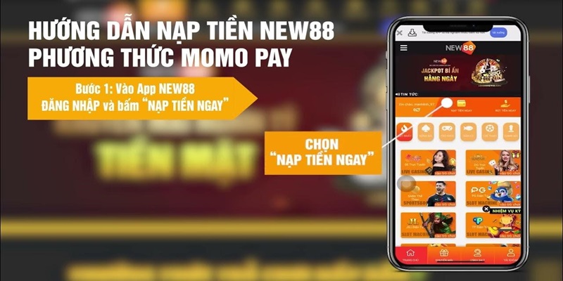 Hướng dẫn các bước nạp tiền vào New88