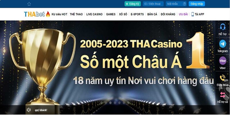 Thabet - nhà cái cá cược đi đầu tại châu Á