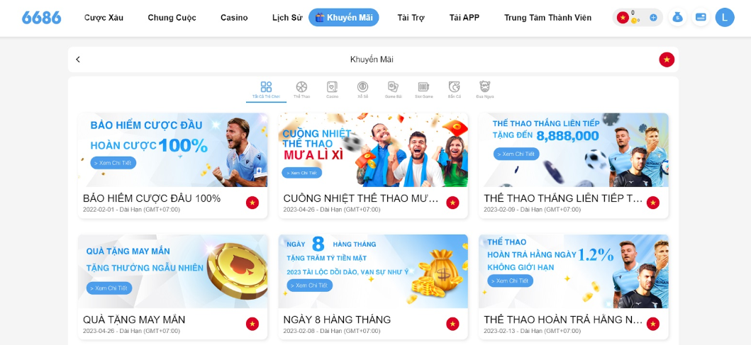 Những chính sách ưu đãi tại nhà cái 6686 app