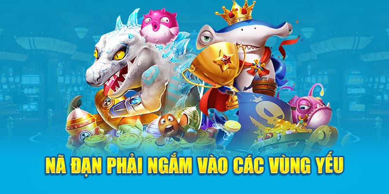 Nã đạn phải ngắm vào các vùng yếu 