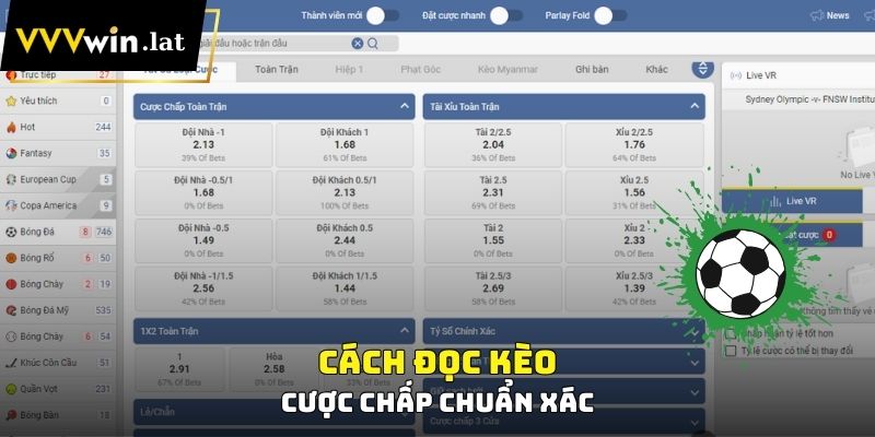 Cách đọc kèo cược chấp chuẩn xác