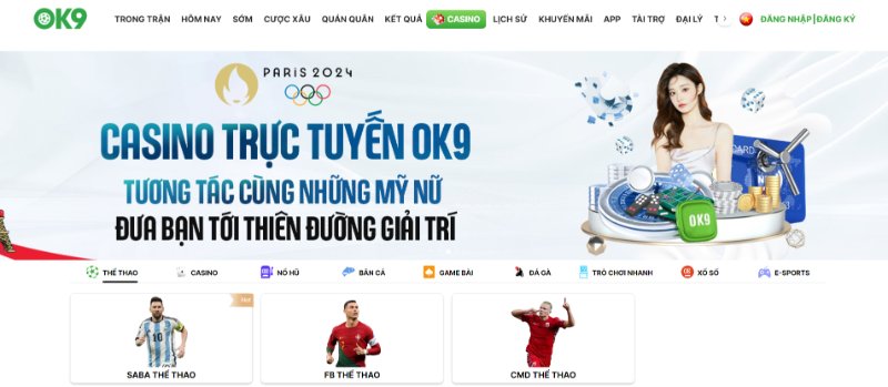 OK9 sân chơi cá cược trực tuyến đa sắc màu