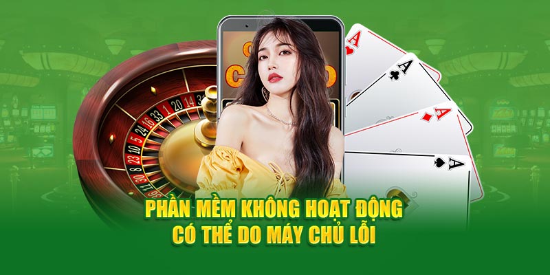 Phần mềm không hoạt động có thể do máy chủ lỗi